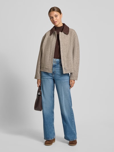 s.Oliver RED LABEL Wide leg jeans van katoenmix, model SURI' Jeansblauw - 1