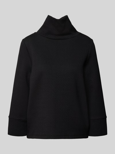 comma Sweatshirt mit Stehkragen Black 2