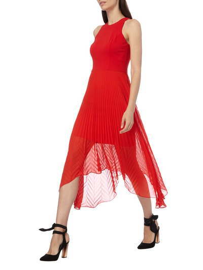 Coast Cocktailkleid mit Plisseefalten Rot 1