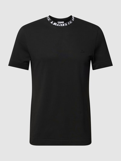 Lacoste T-Shirt mit Logo-Details Modell 'EXCLUSIV TEE WORDING' Black 2