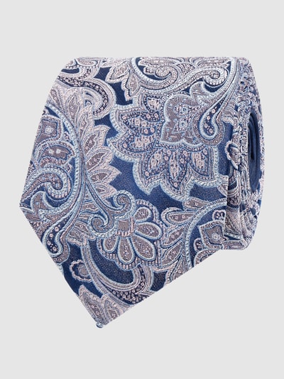 Christian Berg Men Krawat z jedwabiu z wzorem paisley (7 cm) Jasnoróżowy 1