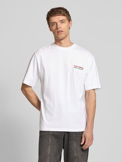 REVIEW T-shirt z nadrukiem z logo Biały 4