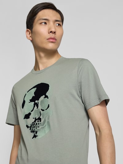 Antony Morato T-Shirt mit Motiv-Print Hellgruen 3