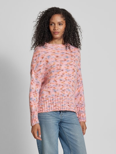 Rich & Royal Gebreide pullover met ronde hals Roze - 4