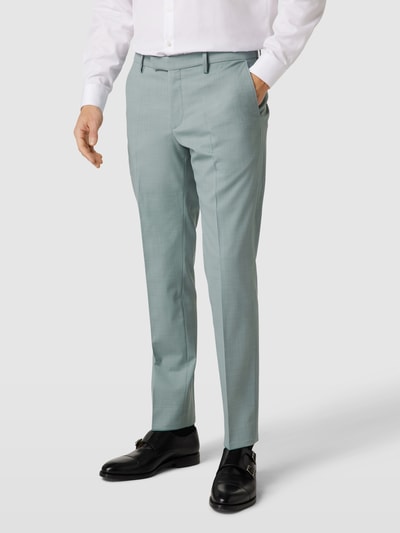 Pierre Cardin Regular fit pantalon met structuurmotief, model 'Ryan' Lindegroen - 4