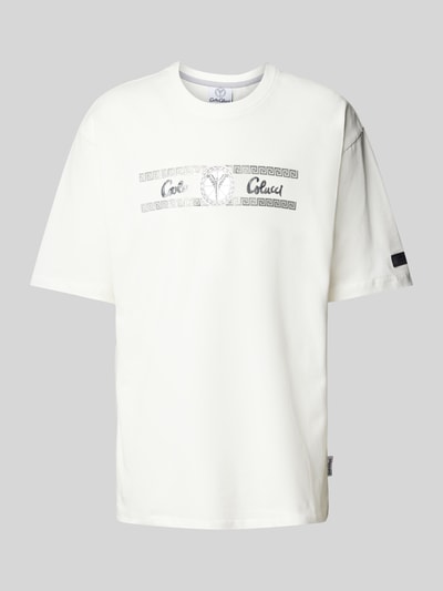 CARLO COLUCCI T-Shirt mit Label-Print Offwhite 2