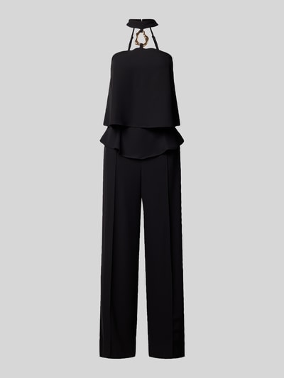 Rinascimento Cocktail-Jumpsuit in Layering-Optik Black 2