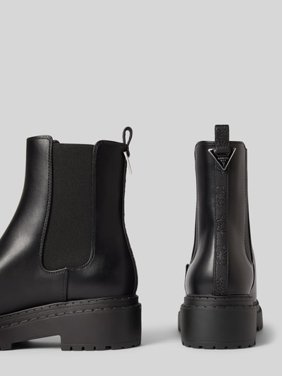 Guess Chelsea boots met logobedeltje, model 'Leanna' Zwart - 2