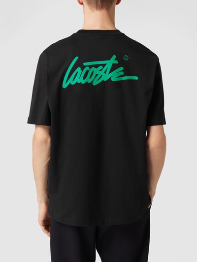 Lacoste Loose Fit T-Shirt mit Logo-Applikation Black 5