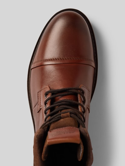 Jack & Jones Lederboots mit Dornschließe Modell 'DEXTER' Cognac 3