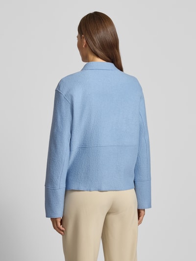 WHITE LABEL Blazer aus Schurwolle mit Umlegekragen Hellblau 5