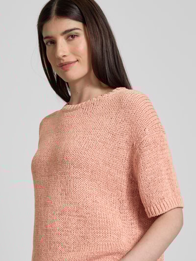Marc O'Polo Loose Fit Strickpullover mit kurzem Arm Altrosa 3