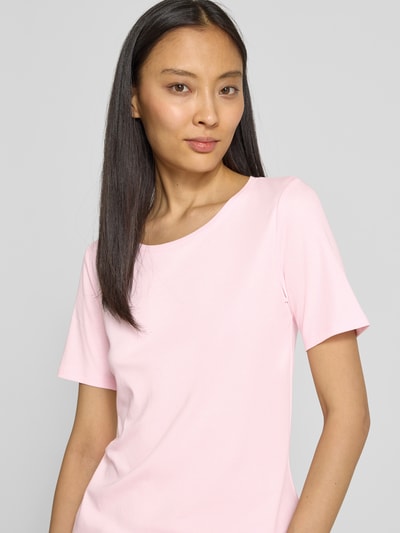 s.Oliver RED LABEL Slim fit T-shirt van katoen Roze - 3