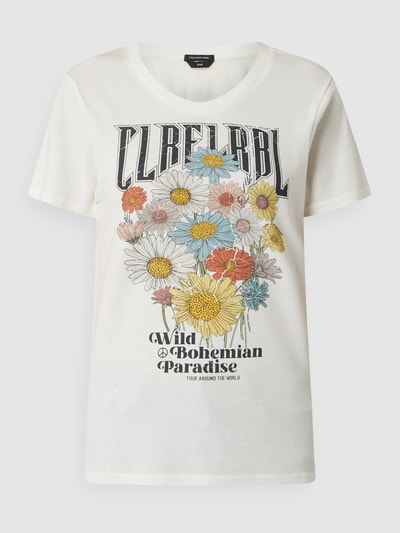 Colourful Rebel T-Shirt aus Bio-Baumwolle und Modal Offwhite 2