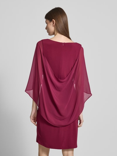 Vera Mont Knielanges Cocktailkleid mit Raffungen Bordeaux 5