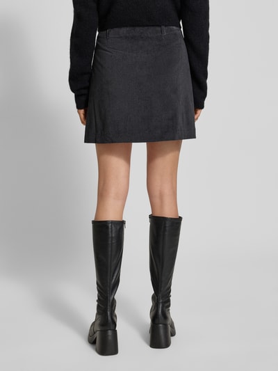 Armedangels Ausgestellter Mini-Rock aus Baumwoll-Mix Modell 'ZALAIAA' Anthrazit 5