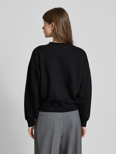 Guess Sweatshirt met logo en ronde hals Zwart - 5
