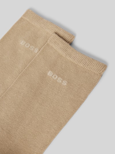 BOSS Socken mit Label-Print im 2er-Pack Sand 2