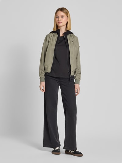khujo Bomberjacke mit Label-Print Modell 'SEEAM' Khaki 1