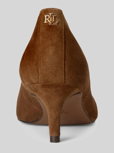Lauren Ralph Lauren Pumps aus echtem Veloursleder Cognac 4