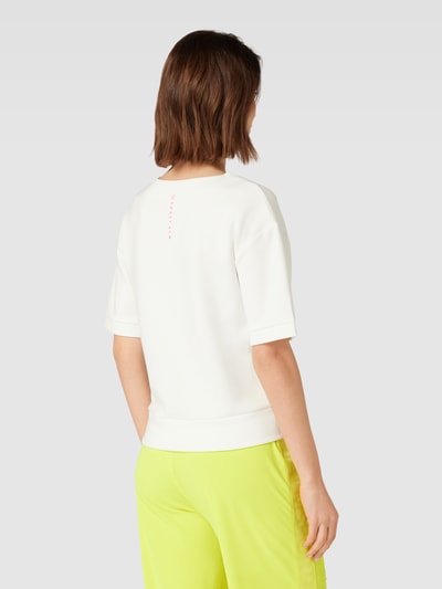 Sportalm T-shirt met afgeronde V-hals Offwhite - 5