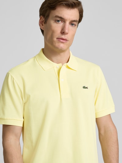 Lacoste Classic Fit Poloshirt mit Label-Badge Hellgelb 3