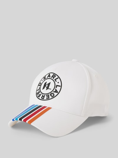 Karl Lagerfeld Basecap mit Label-Detail Weiss 1