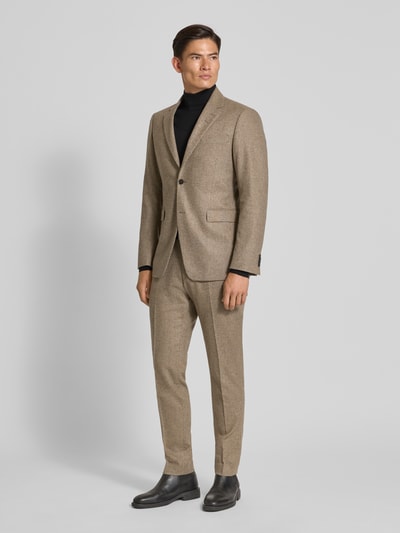 Tiger Of Sweden Anzughose mit Bügelfalten Modell 'Tenuta' Beige 1