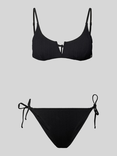 Shiwi Bikini z wiązanymi detalami model ‘Leah’ Czarny 1