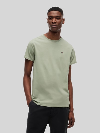 Tommy Jeans regular fit T-shirt van puur katoen Rietgroen - 4