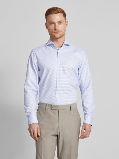 BOSS Casual Fit Business-Hemd mit Haifischkragen Bleu 4