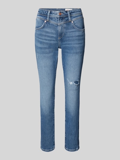 s.Oliver RED LABEL Slim fit jeans met logo-applicatie, model 'BETSY' Jeansblauw - 2