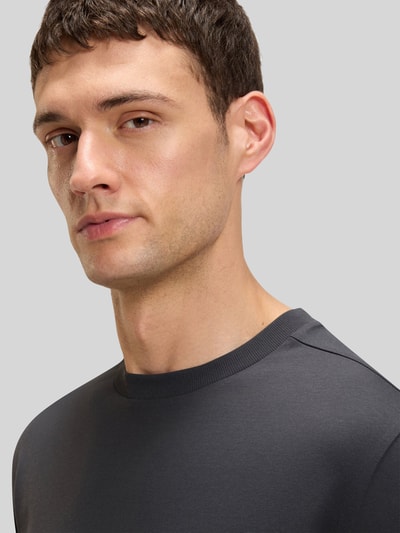 BOSS Green T-Shirt mit Label-Print Dunkelgrau 3