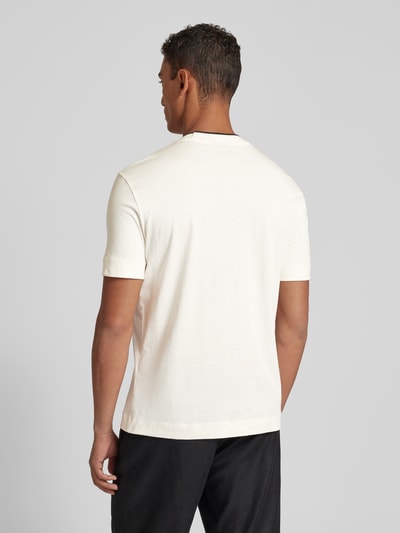 Emporio Armani T-Shirt mit Label-Print Weiss 5