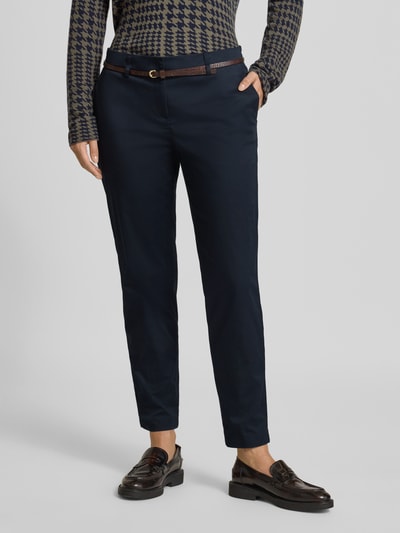 Christian Berg Woman Slim Fit Stoffhose mit Viskose-Anteil Dunkelblau 4