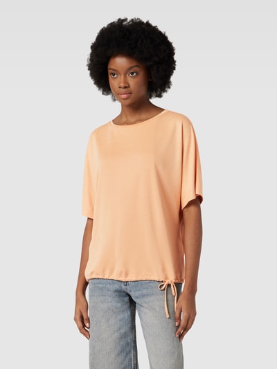 Tom Tailor T-Shirt mit Tunnelzug am Saum Apricot 4