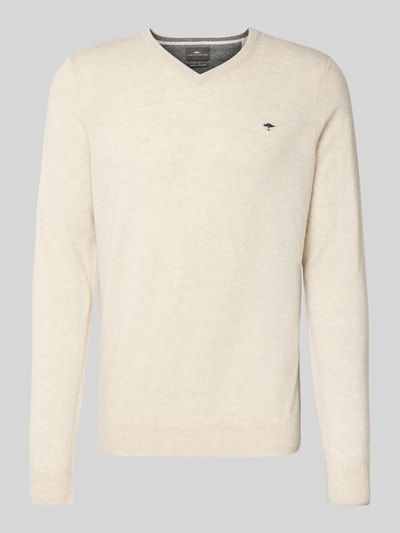 Fynch-Hatton Regular Fit Pullover Woll-Kaschmir-Mix Modell 'Merino' Offwhite 2