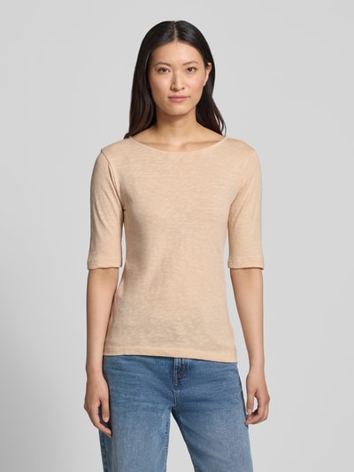 Christian Berg Woman T-Shirt mit U-Boot-Ausschnitt Mud 4