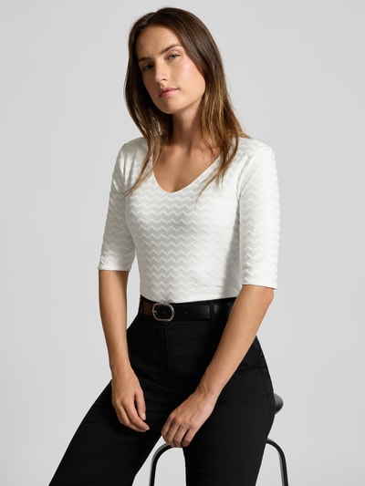 Emporio Armani T-Shirt mit 1/2-Arm Modell 'JUMPER' Offwhite 3