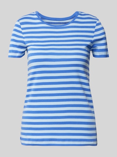 Christian Berg Woman T-shirt met geribde ronde hals Blauw - 2