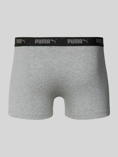 PUMA Boxershort met elastische logoband in een set van 4 stuks Zwart - 3