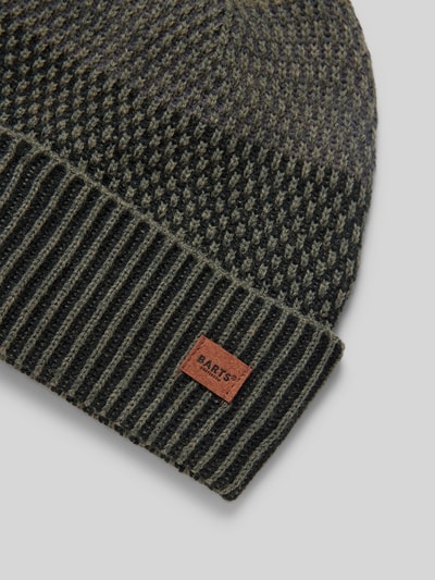 Barts Beanie mit Label-Badge Modell 'MIGUEN' Oliv 2