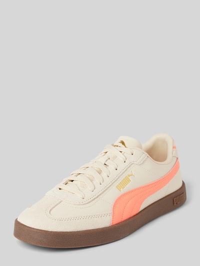 Puma Leren sneakers met contrastgarnering, model 'Puma Club II Era' Beige - 1