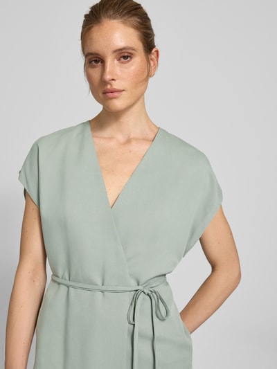 Jake*s Collection Gilet met tailleriem Lindegroen - 3