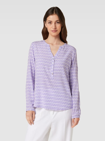 Montego Bluse mit Allover-Muster Violett 4