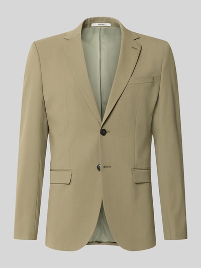 Produktfoto, olivgrünes 2-Knopf-Sakko mit glatter Textur, Slim Fit Sakko mit Viskose-Anteil Modell 'LIAM' von Selected Homme, Herren