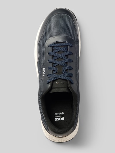 BOSS Low top sneakers met dempende zool model 'TITANIUM_RUNN' Marineblauw - 3