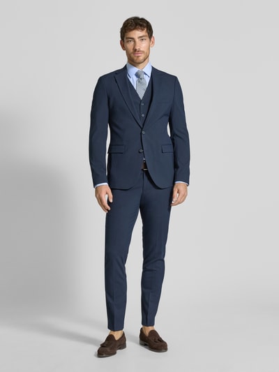 Christian Berg Men 2-knoops colbert met reverskraag Marineblauw - 1
