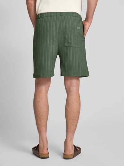 Scotch & Soda Szorty z dzianiny dresowej o kroju regular fit z elastycznym pasem Oliwkowy 5