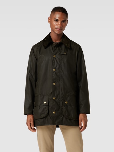 Barbour Jack met platte kraag, model 'Beaufort' Olijfgroen - 4